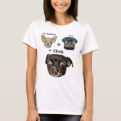 Chihuahua Plus Pug is gelijk aan Chug Dog T-shirt (Voorkant)