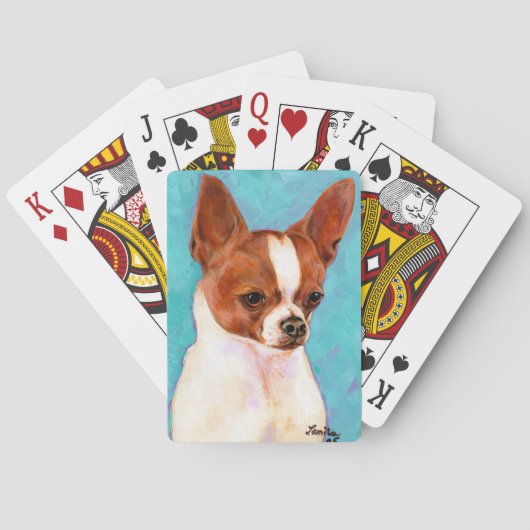 Chihuahua Pokerkaarten (Achterkant)