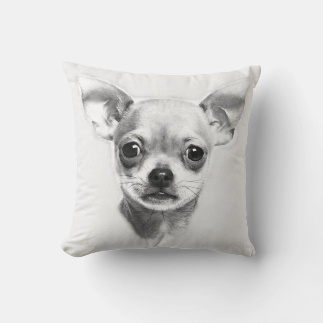 Chihuahua Polyester Sierkussen, Sierkussen (Voorkant)