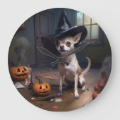 Chihuahua pompoenen Halloween eng Grote Klok (Voorkant)