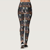 Chihuahua pompoenen Halloween eng Leggings (Achterkant)