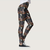 Chihuahua pompoenen Halloween eng Leggings (Rechts)