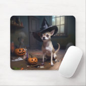 Chihuahua pompoenen Halloween eng Muismat (Met muis)