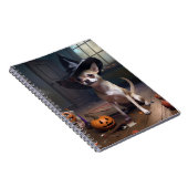 Chihuahua pompoenen Halloween eng Notitieboek (Rechterzijde)