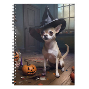 Chihuahua pompoenen Halloween eng Notitieboek