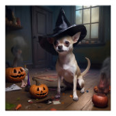 Chihuahua pompoenen Halloween eng Perfect Poster (Voorkant)
