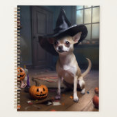Chihuahua pompoenen Halloween eng Planner (Voorkant)