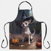 Chihuahua pompoenen Halloween eng Schort (Voorkant)