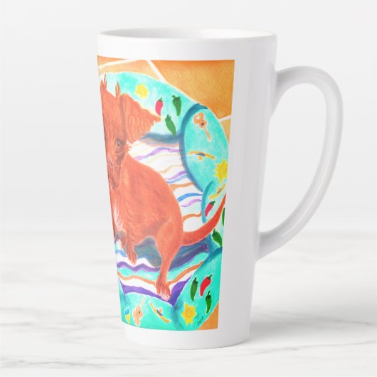 Chihuahua Poodle Mix Latte Mok (Rechts)