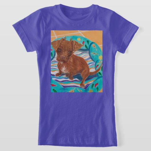 Chihuahua Poodle Mix Puppy T-shirt (Laagn)