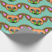 Chihuahua Pop Art Cadeaupapier (Hoek)