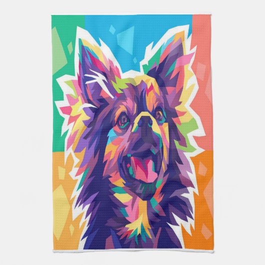 CHIHUAHUA POP ART_Dog Lover Theedoek (Verticaal)