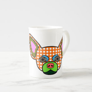 Chihuahua Pop Art Porselein Kop
