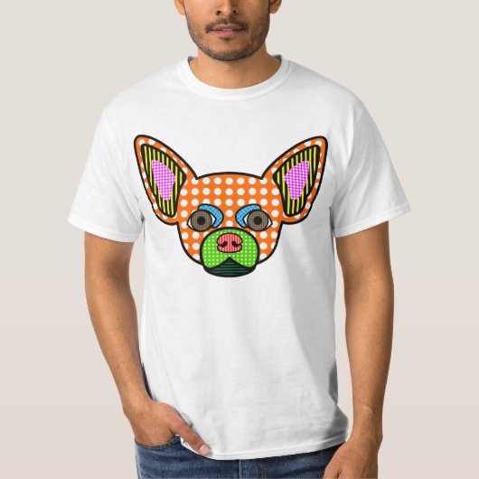 Chihuahua Pop Art T-shirt (Voorkant)