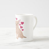 chihuahua porselein kop (Voorkant rechts)