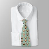 Chihuahua Portrait Necktie – Mint Dog Lover Gift Stropdas (Gebonden)