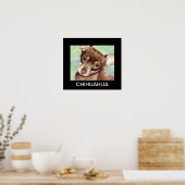 Chihuahua Portret Poster (Keuken)