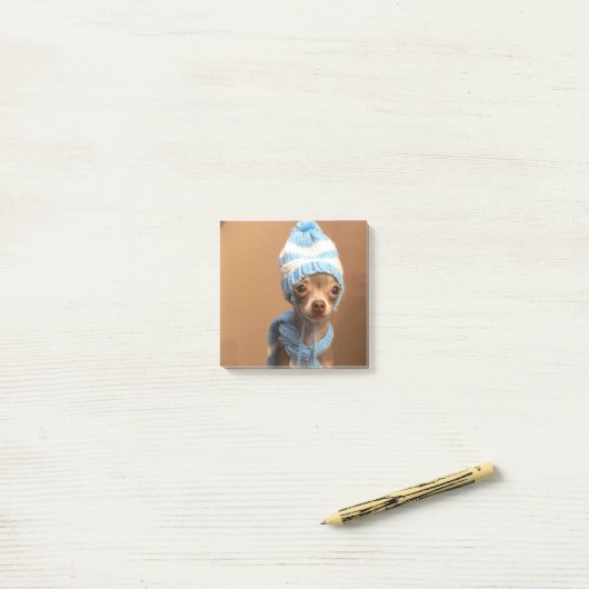 Chihuahua post-it notes (Op bureau)