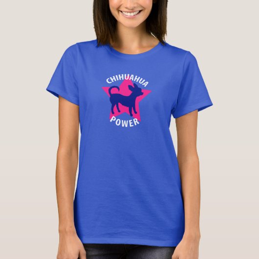 Chihuahua Power Cute Long Hazard Chihuahua T-shirt (Voorkant)