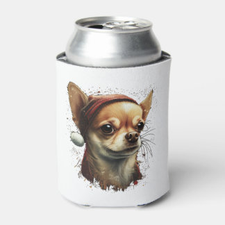 Chihuahua Prettig kerstfeest Kerstboom Schattig Blikjeskoeler