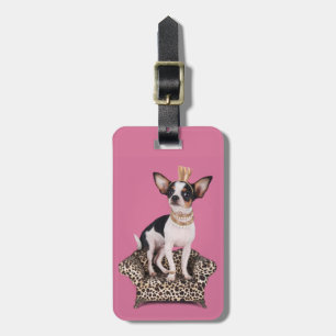 Chihuahua Princess Bagagelabel