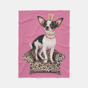 Chihuahua Princess Fleece Deken