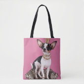 Chihuahua Princess Tote Bag (Voorkant)