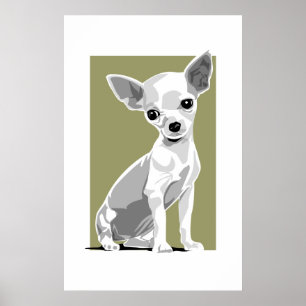 Chihuahua print met achtergrond