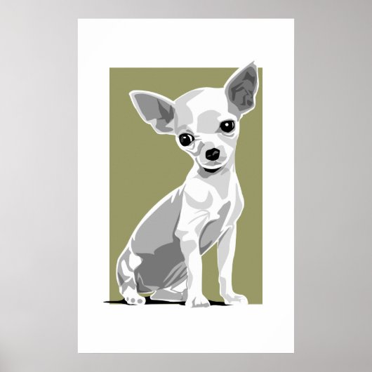 Chihuahua print met achtergrond (Voorkant)