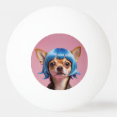 Chihuahua pruik pingpongbal (Voorkant)