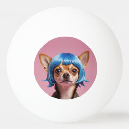 Chihuahua pruik pingpongbal
