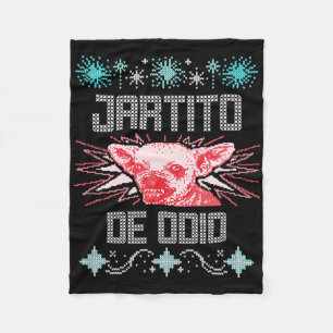 Chihuahua Puerto Rico Lelijke Kersttrui Navid Fleece Deken