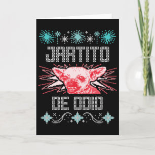 Chihuahua Puerto Rico Verschrikkelijke Kerst Trui Kaart