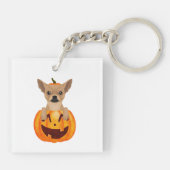 Chihuahua Pumpkin Sleutelhanger (Achterkant)