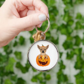 Chihuahua Pumpkin Sleutelhanger (Hand)