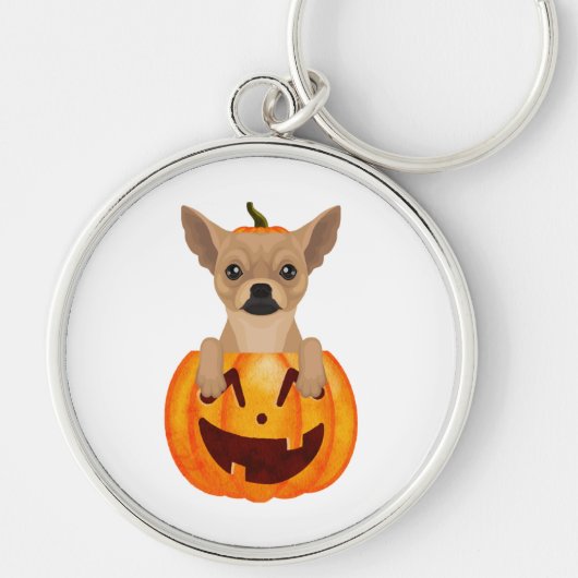 Chihuahua Pumpkin Sleutelhanger (Voorkant)