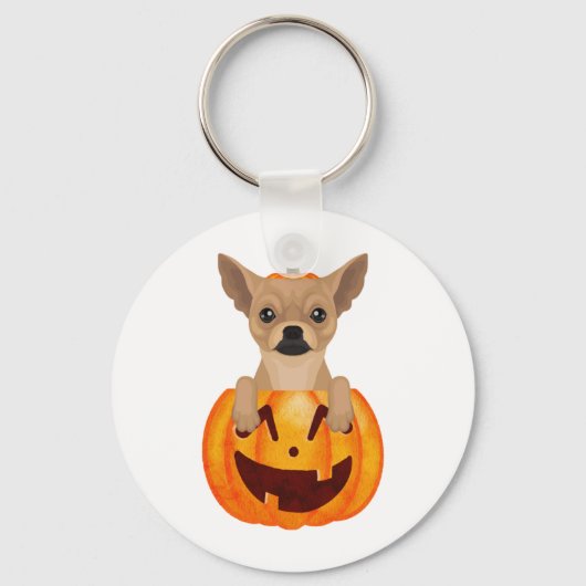 Chihuahua Pumpkin Sleutelhanger (Voorkant)
