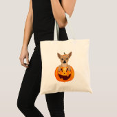 Chihuahua Pumpkin Tote Bag (Voorkant (product))