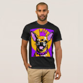 CHIHUAHUA PUNK ROCKER 7 T-SHIRT (Voorkant volledig)
