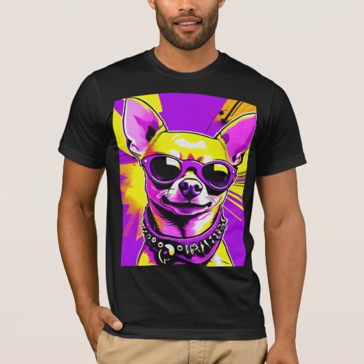 CHIHUAHUA PUNK ROCKER 8 T-SHIRT (Voorkant)
