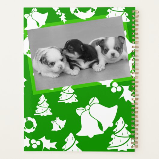 Chihuahua Puppies Dog kerstboomcellen Planner (Achterkant)