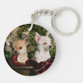 Chihuahua Puppies Sleutelhanger (Achterkant)