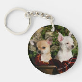 Chihuahua Puppies Sleutelhanger (Voorkant)