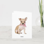 Chihuahua Puppy Dog Blank Note of Wenskaart Kaart (Achterkant)