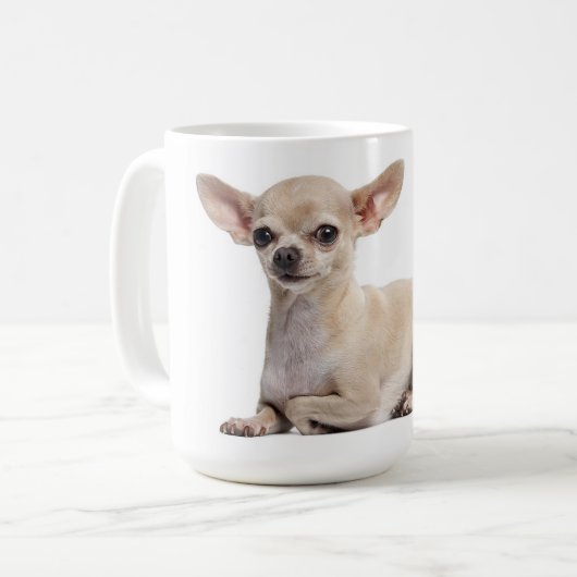 Chihuahua Puppy Dog Canine Coffee Mok (Voorkant links)