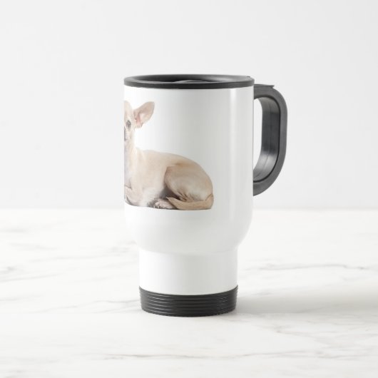 Chihuahua Puppy Dog Canine Travel Mug Reisbeker (Voorkant rechts)