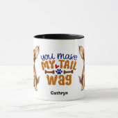 Chihuahua Puppy Dog Je Maakt Mijn Staart Wag Mok (Midden)