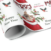 Chihuahua Puppy Dog met kerstcadeau Cadeaupapier (Rol Hoek)