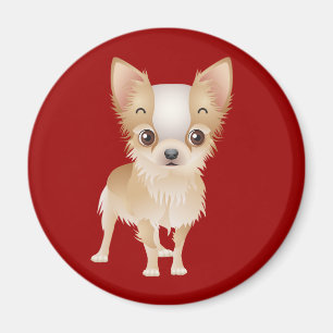 Chihuahua Puppy Dog Red Fridge Magnet