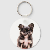 Chihuahua Puppy Dog Sleutelhanger (Voorkant)